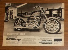 Seltene Werbung HARLEY-DAVIDSON SPORTSTER 1000 - Legendär 1979