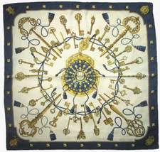 - HERMÈS Schal "les key" Seide TBEG Vintage Scarf