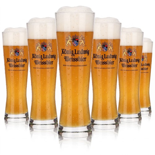 König ludwig bier glas - 6x,