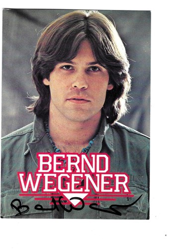 Bernd wegener autogramm - wegener,