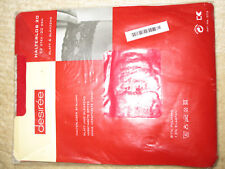 NEU OVP Desiree halterlose Strümpfe 20den rot mit Spitzenrand Gr 38/40