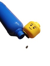 Trinkflasche Lego mit Schraubverschluss