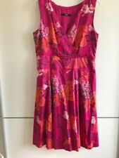 Edles Kleid S. Oliver Selection Pink Blumenmuster bunt Gr. M - Wie NEU!