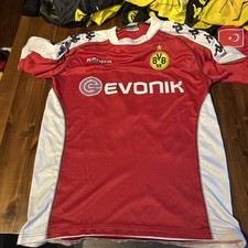 Borussia Dortmund BVB Trikot Kappa  Gr. XL rot Vintage #18 Lucas Barrios  