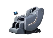 Massagesessel  Vibrationsköpfe, Liegefunktion, Grau