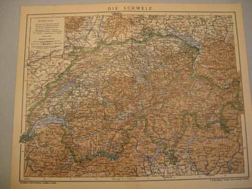 Schweiz mit eisenbahn alte - mit,