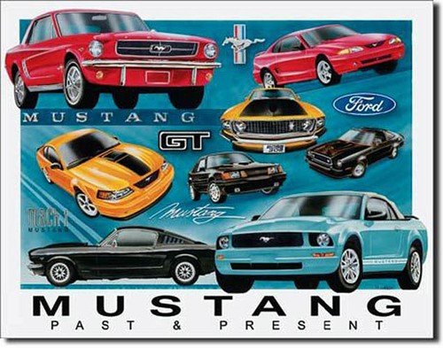 Ford mustang schild 40 cm - mustang,