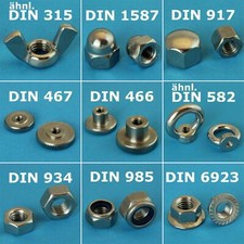 Hutmuttern Flügelmuttern