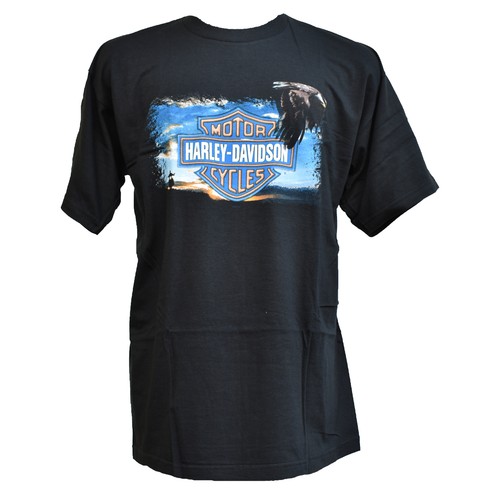 Shirt adler blau harley - hd,