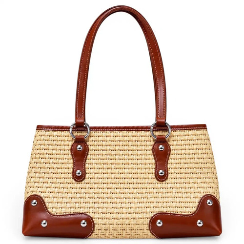 Coccinelle raffia leather - |,
