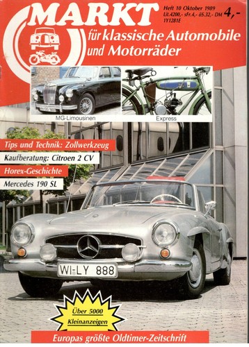 Oldtimer markt heft 1989 - oldtimer-,