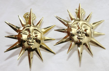 2 Stück Donauklammern - Vorhangklammern - Metallclips - Motivklammern Sonne