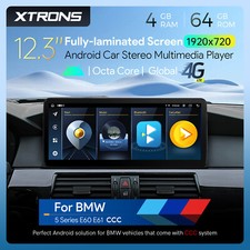 XTRONS Android 14 Autoradio 8Core 4G LTE 1920*720 HD GPS DSP Für BMW E60 E61 5er