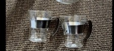Teetassen , Glastasse, 2 Gläser mit Metallgriff, Bodum wie Neu