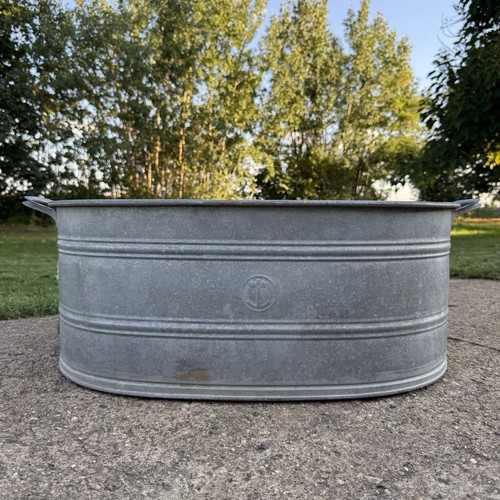 Alte kleine zinkwanne - alte, ovale