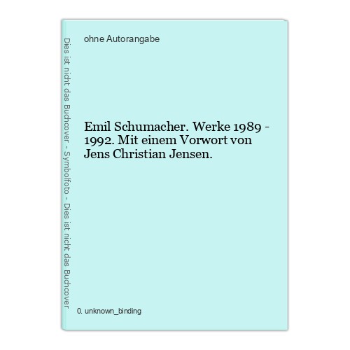 Emil schumacher werke - emil, 1989