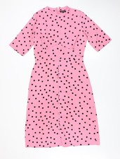 Boohoo Damen rosa gepunktet