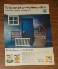 Seltene Werbung GLASURIT Lacke & Lasuren - Ganz schön umweltfreundlich 1993