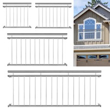 Balkongeländer 100-225cm Balkongitter Französischer Balkon Stabgeländer Fenster