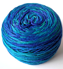Rohrspatz & Wollmeise Blend "Traubenhyazinthe" 156gr, handgefärbt, gewickelt