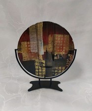 Formano Vase Glasvase Tischvase rund mit Metallfuß 