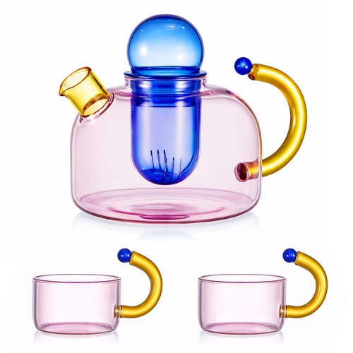 Glas teekanne set - mit, 2
