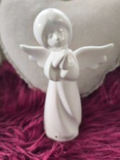 Wunderschöner Schutzengel  Mara von Tiziano, Höhe 17 cm, betende Hände, creme