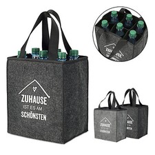 Flaschenkorb 'Zuhause is..'