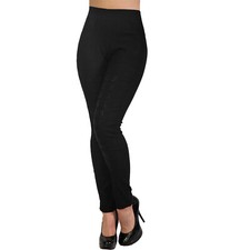 Hose Schlitze Strass Thermo