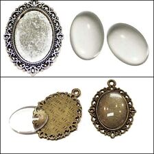 5 Set Metall Anhänger Tablett