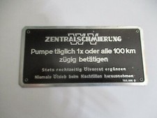 Nameplate plate central
