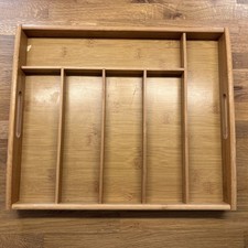 Besteckaufbewahrung Besteckhalter für Schubladen Schrank Holz