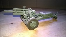 1:35 Modell Gebaut Bastelschrott ??  WWII Artilleriekanone 105mm Haubitze #45#