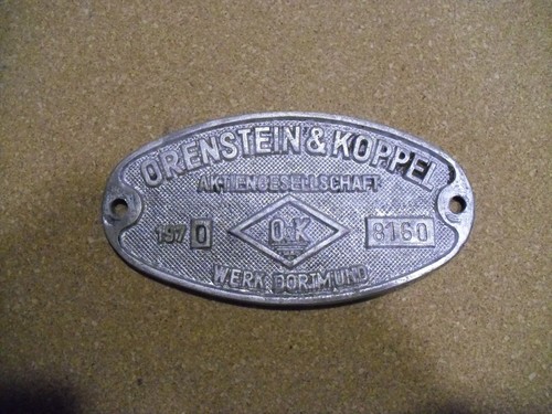 Waggonschild orenstein - orenstein, &