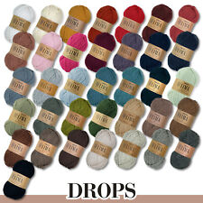 Drops 50 g Lima Uni | Mix Garn Wolle Stricken Häkeln Schurwolle Alpaka 36 Farben