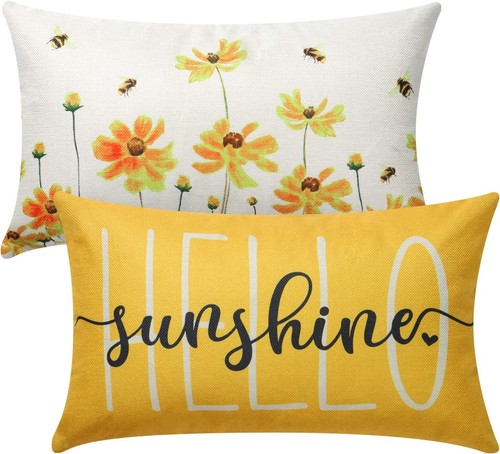 2er set blumen - set, kissenbezug