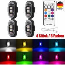 4er Set RGB Auto LED Licht
