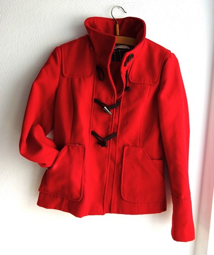 Schöne rote dufflecoat - rote,