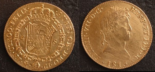 1815 mexico gold escudos - mexico,