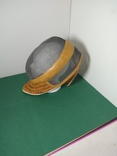 Fechtmaske Fechthelm Leder alt