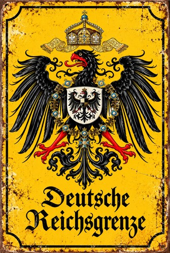 Retro blechschild deutsche - blechschild,