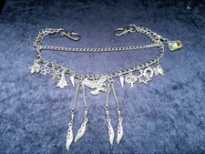 Charivari-Trachtenschmuckkette, Schmuck für Lederhose oder Dirndl, Adler kultig