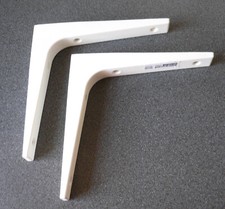 2er Pack - IKEA Winkel – Regalwinkel – Konsole – Wandkonsole  EKBY STÖDIS – weiß