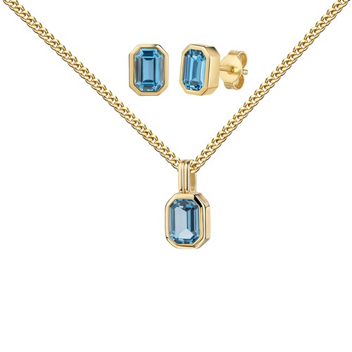 Gold 585 schmuckset - gold,