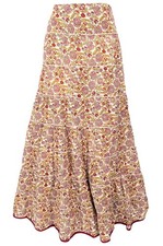 Langer Boho Stufenrock