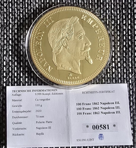 Gigant medaille 70mm 100 - gigant,