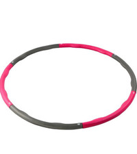 Gymnastikreifen 1,2Kg grau/pink | Fitness Reifen Bauchtrainer Gewichte