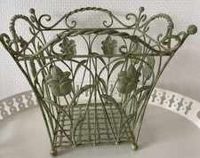 Blumenkorb aus Metall, vintage