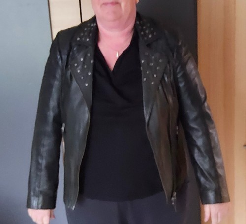 Damenlederjacke bikerstil - damenlederjacke,