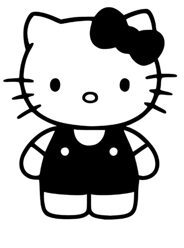 Hello kitty aufkleber - hello, x